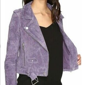 Blank NYC Suede Jacket in Lavender